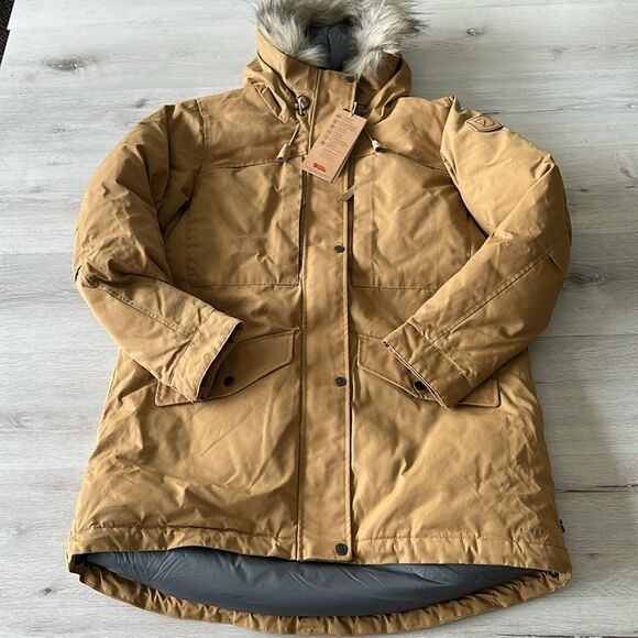 Fjallraven Singi Down Jacket Buckwheat Brown M NWT - Picture 7 of 10